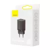 Baseus Super Si Pro Mini rýchla nabíjačka 30W, USB-C + USB-A, PD 3.0, QC 3.0, EU zástrčka, čierna (CCSUPP-E01)