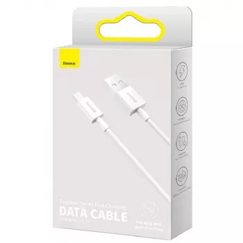 Baseus Superior rýchlonabíjací dátový kábel MicroUSB 1m biely