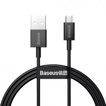 Baseus Superior rýchlonabíjací dátový kábel USB-A na Micro USB 1m čierny