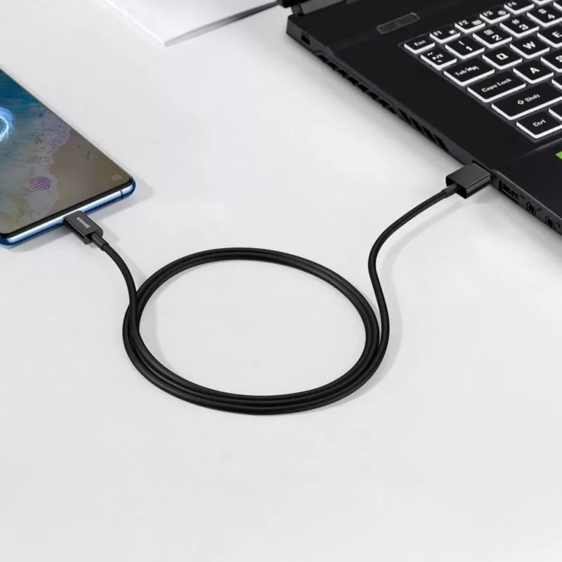 Baseus Superior rýchlonabíjací dátový kábel USB-A na Micro USB 1m čierny