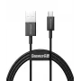 Baseus Superior rýchlonabíjací dátový kábel USB-A na Micro USB 1m čierny