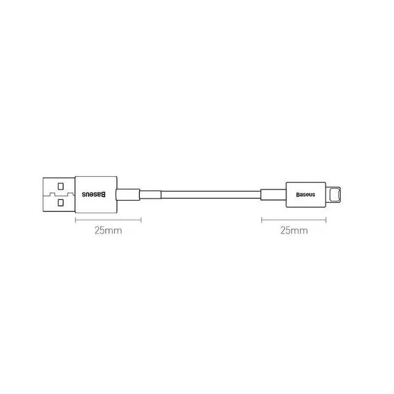 Baseus Superior USB-A na Lightning rýchlonabíjací a dátový kábel 1m čierna (CALYS-A01)