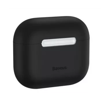 Baseus tenké silikónové puzdro pre Apple AirPods 3 - čierne