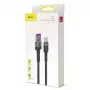Baseus Cafule SuperCharge kábel USB-A na USB-C, 40W, 5A, QC 3.0, 1 m, čierno-sivý