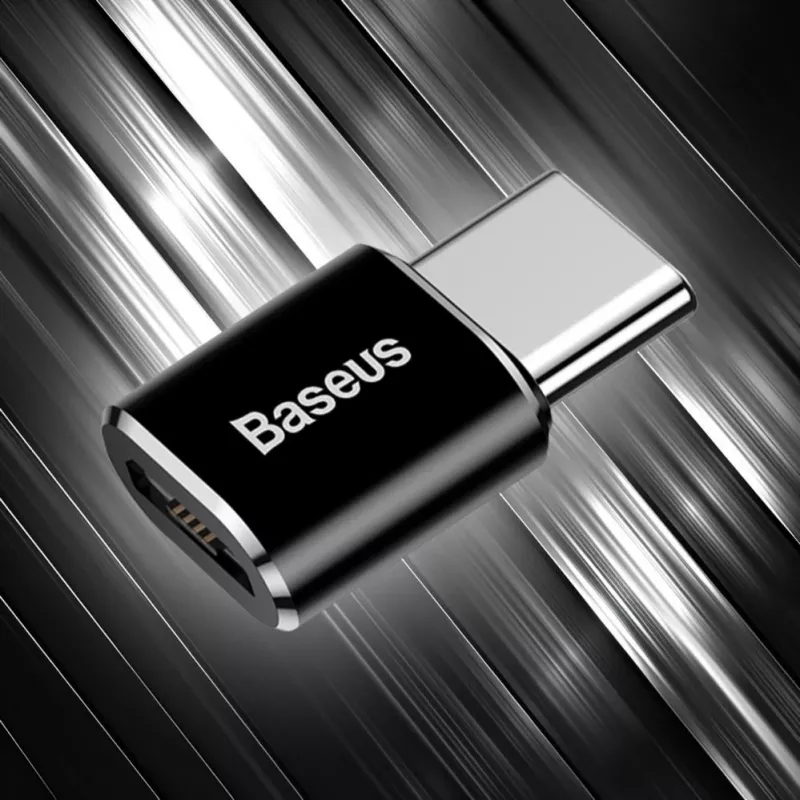 Baseus USB 2.0 Type-C na Micro USB OTG adaptér (čierny)