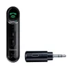 Baseus WXQY-01 Bluetooth 5.0 auto AUX prijímač s funkciou nabíjania Micro-USB – dosah 10 m, 145 mAh, čierny