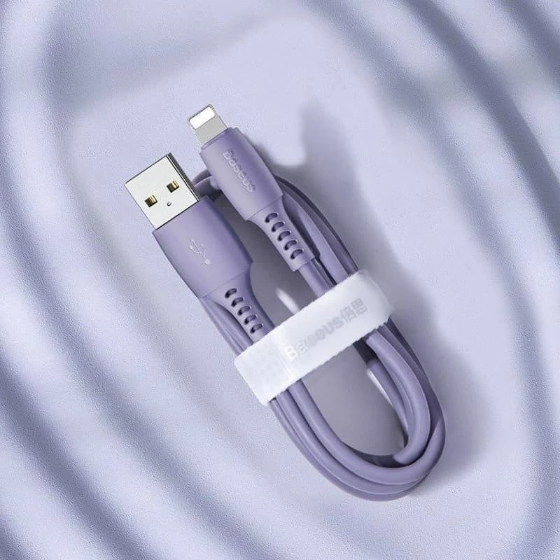 Baseus Yiven kábel USB-A na Lightning 2,4A 1,8m modro-fialový