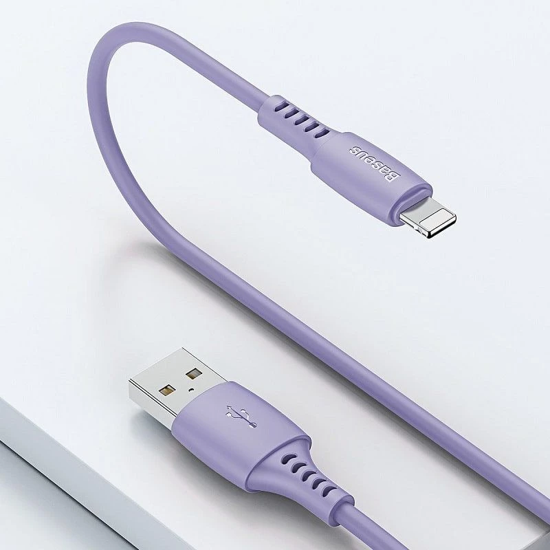 Baseus Yiven kábel USB-A na Lightning 2,4A 1,8m modro-fialový