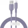 Baseus Yiven kábel USB-A na Lightning 2,4A 1,8m modro-fialový
