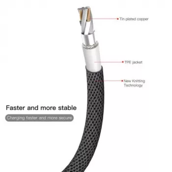 Baseus Yiven Lightning kábel 1,8 m čierny (CALYW-A01)