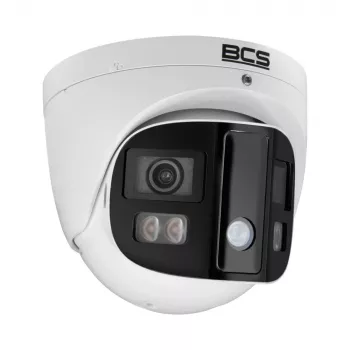 BCS 4MP IP dome kamera s AI perimetrickou ochranou, 2,8mm pevná ohnisková vzdialenosť, PoE, IP67, IK10, biela