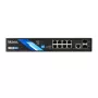 BCS B-SP08G-2SFP-M managed Layer 2 priemyselný Ethernet switch, 8 Gigabit portov, 2 SFP sloty, DIN lišta