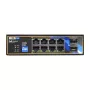 BCS BCS-B-ISP08G-2SFP priemyselný unmanaged switch, 8-port Gigabit + 2 SFP, DIN lišta