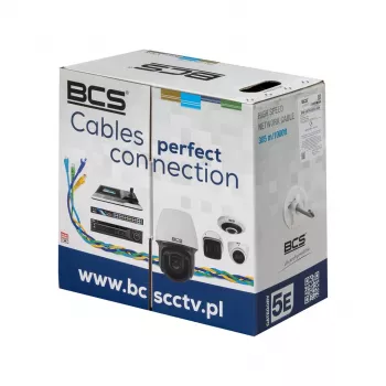 BCS BCS-U/UTP-CAT5E-LSOH Cat5e U/UTP LSOH plný holý medený ethernetový kábel, 305m, sivý