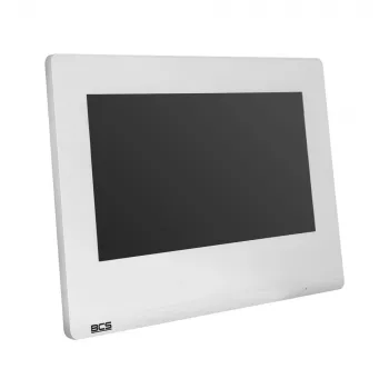 BCS širokouhlý monitor BCS-P-MON7100W 7 palcový TFT LCD kapacitný dotykový displej IP interkom monitor biely