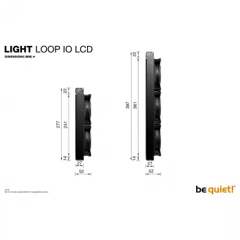 be quiet! Light Loop IO LCD 360mm All-in-One kvapalinový CPU chladič, čierny