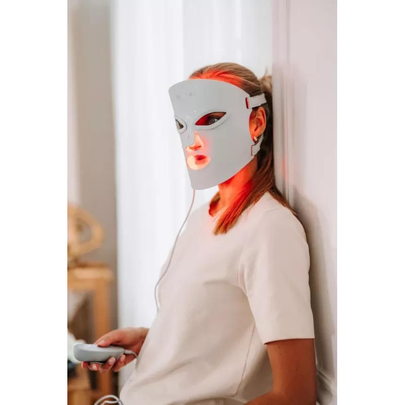 Beautifly AuraSkin Pro LED maska na tvár so svetelnou terapiou, 8 vlnových dĺžok, 280 LED, 465-850 nm, bezdrôtová