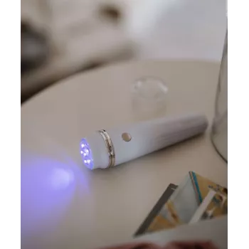 Beautifly Glossy Acne Young sonická kefka na čistenie pleti s modrou svetelnou terapiou a funkciou ohrevu, ružové zlato/ružová