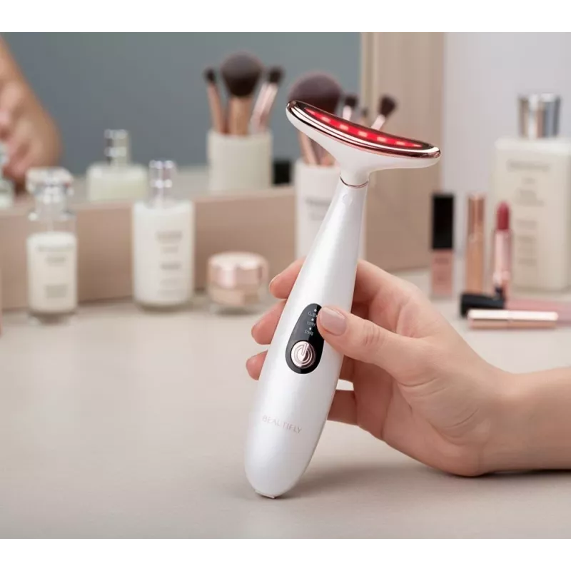 Beautifly LumaLift Pro LED masážny prístroj na tvár a krk so svetelnou terapiou