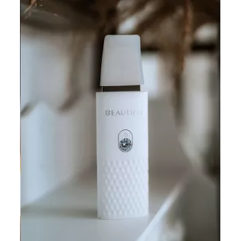 Beautifly Peeling Scrub Mini - ultrazvukový kavitačný prístroj na tvár s EMS mikropúdmi, biela ružové zlato