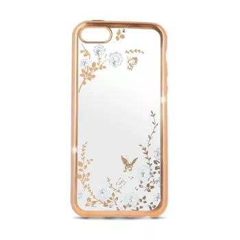 Beeyo LG X Power Secret Garden TPU zadný kryt zlatá