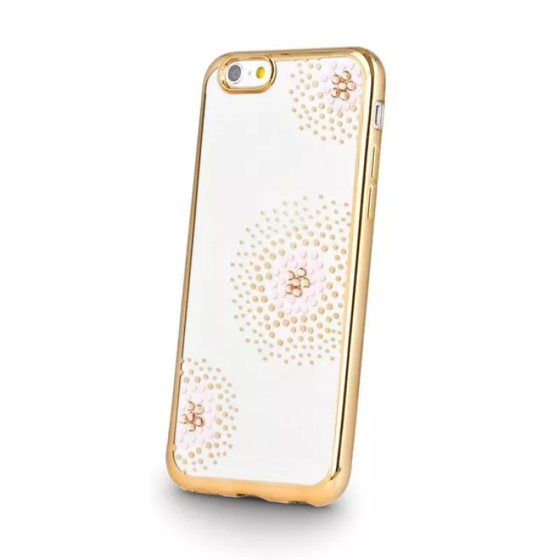 Beeyo Sony Xperia E5 Flower Dots TPU puzdro zlaté