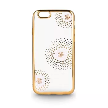 Beeyo Sony Xperia E5 Flower Dots TPU puzdro zlaté