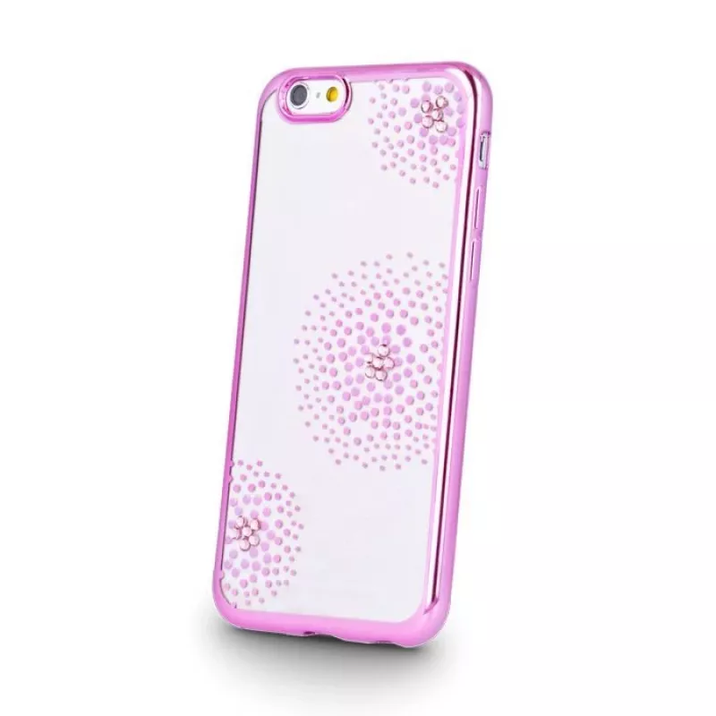 Beeyo Sony Xperia E5 Flower Dots TPU puzdro ružové