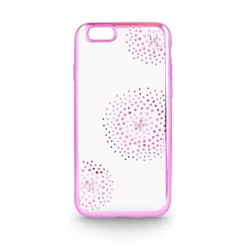 Beeyo Sony Xperia E5 Flower Dots TPU puzdro ružové