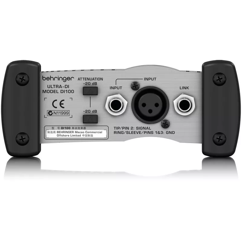 Behringer DI100 Ultra-DI aktívny direct injection box