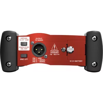 Behringer GI100 aktívna 1-kanálová DI-box so simuláciou reproduktora