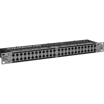 Behringer PX3000 48-bodový 1/4 palcový TRS patch panel, 1U rackmount, 3-Mode Switching
