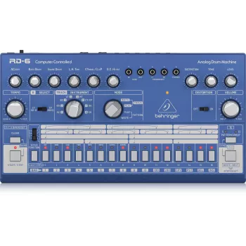 Behringer RD-6-BU analógový rytmický a bicí stroj, modrý