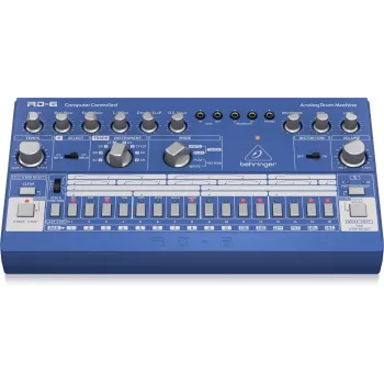 Behringer RD-6-BU analógový rytmický a bicí stroj, modrý