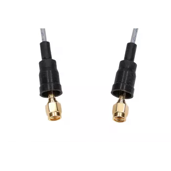 Belden RP-SMA/RP-SMA 50cm RF100LL koaxiálny pigtail kábel, 50 Ohm, čierny