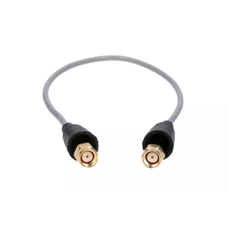 Belden RP-SMA/RP-SMA 50cm RF100LL koaxiálny pigtail kábel, 50 Ohm, čierny