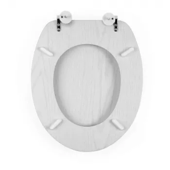 Beldray LA00000073WHTEU7 drevené WC sedadlo - soft-close, biela, oválne