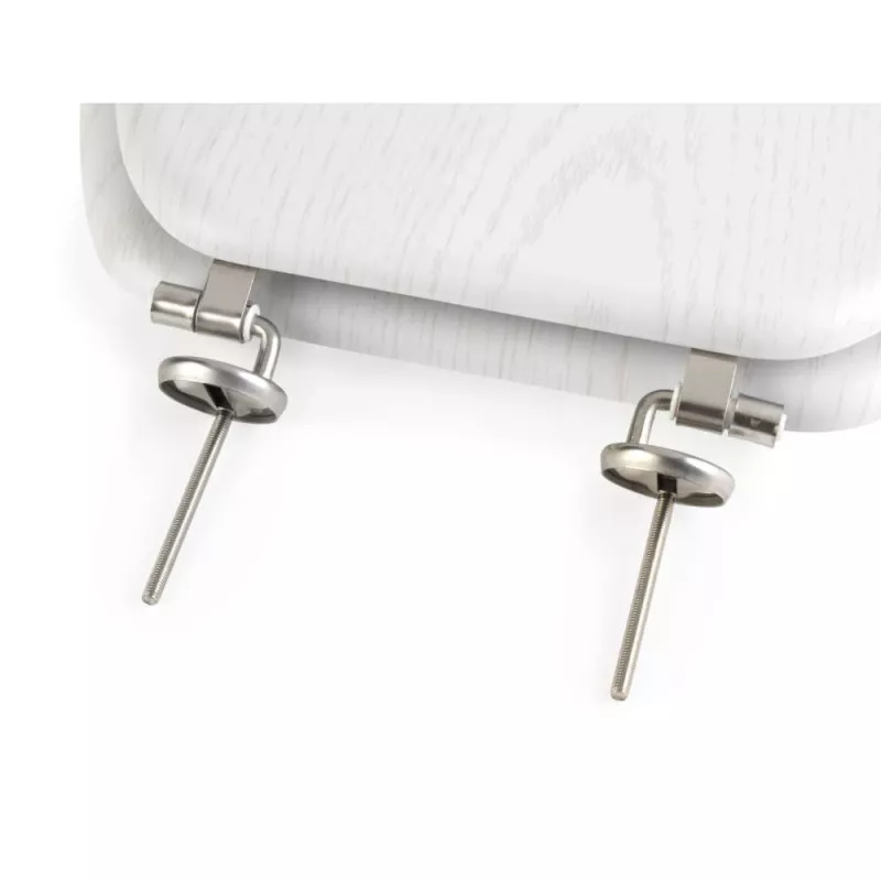Beldray LA00000073WHTEU7 drevené WC sedadlo - soft-close, biela, oválne