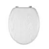 Beldray LA00000073WHTEU7 drevené WC sedadlo - soft-close, biela, oválne