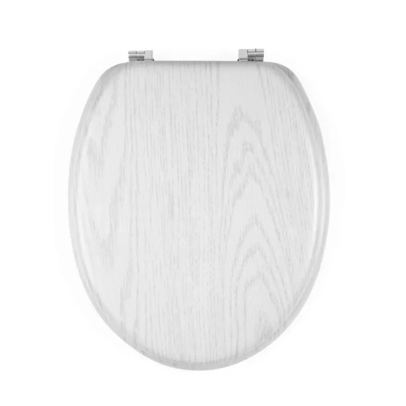 Beldray LA00000073WHTEU7 drevené WC sedadlo - soft-close, biela, oválne
