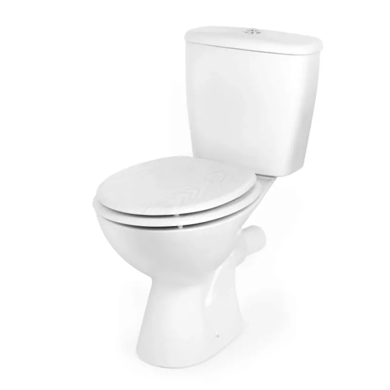 Beldray LA00000073WHTEU7 drevené WC sedadlo - soft-close, biela, oválne