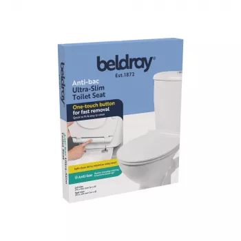 Beldray LA00000201WPEU7 Antibakteriálne ultra-slim WC sedadlo, biela