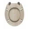 Beldray LA033710WOAKPFEU7 drevené MDF WC sedadlo, bielený dub, Soft-Close