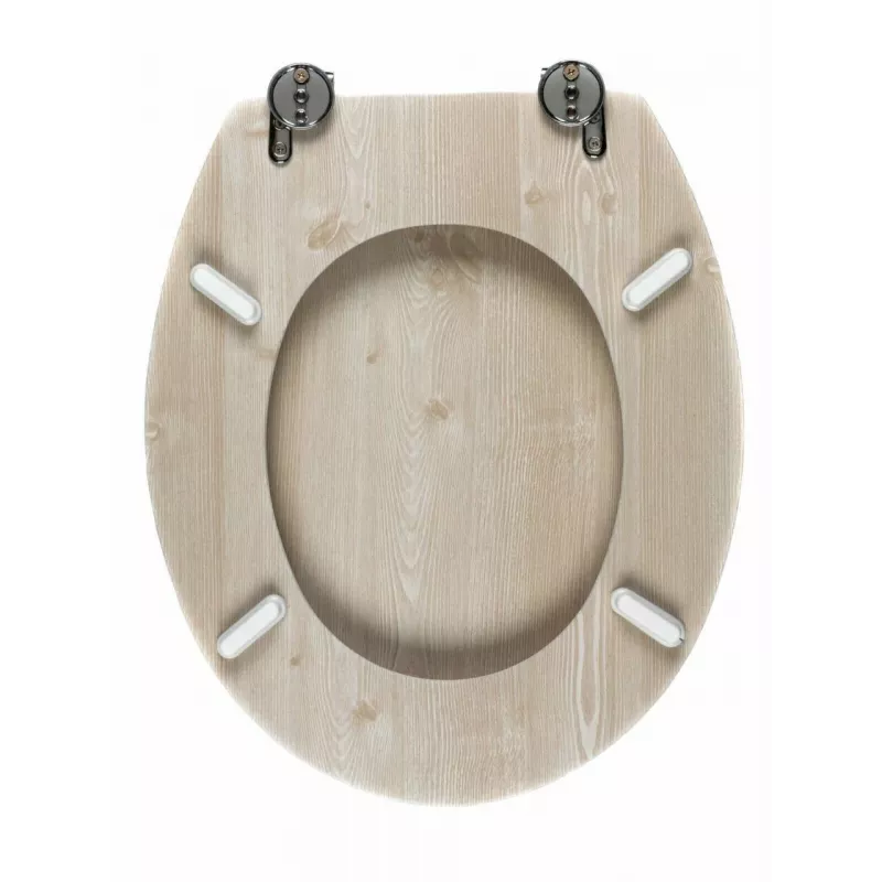 Beldray LA033710WOAKPFEU7 drevené MDF WC sedadlo, bielený dub, Soft-Close