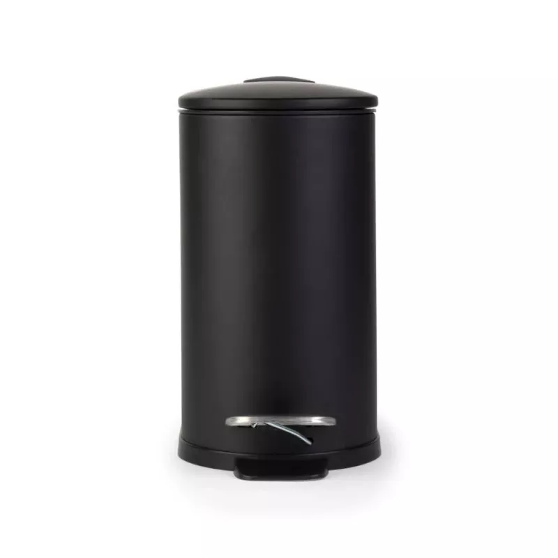Beldray LA036690BLKPEU7 Štíhly pedálový kôš v tvare D 5 litrov, čierny
