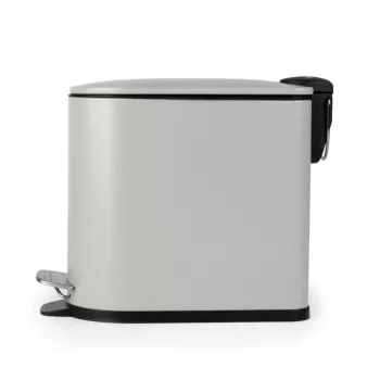 Beldray LA036690GRYPEU7 štíhly pedálový kôš v tvare D 5 litrov, sivý