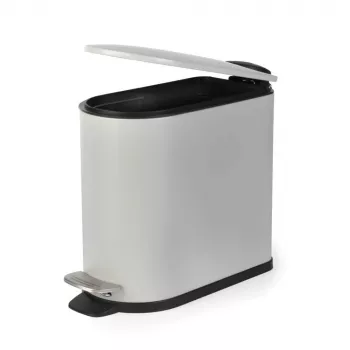 Beldray LA036690GRYPEU7 štíhly pedálový kôš v tvare D 5 litrov, sivý