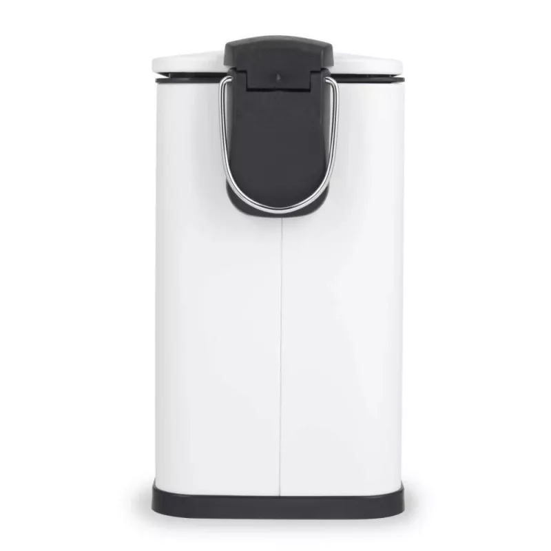 Beldray LA036690WHTPEU7 štíhly pedálový kôš v tvare D 5 litrov, biely