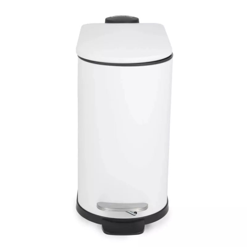 Beldray LA036690WHTPEU7 štíhly pedálový kôš v tvare D 5 litrov, biely
