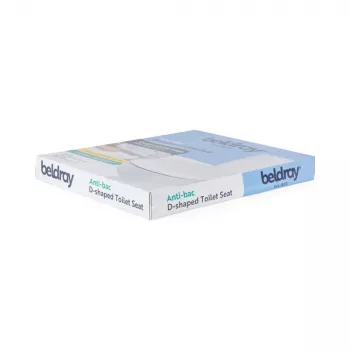 Beldray LA072771PEU7 antibakteriálne WC sedadlo v tvare D, biela